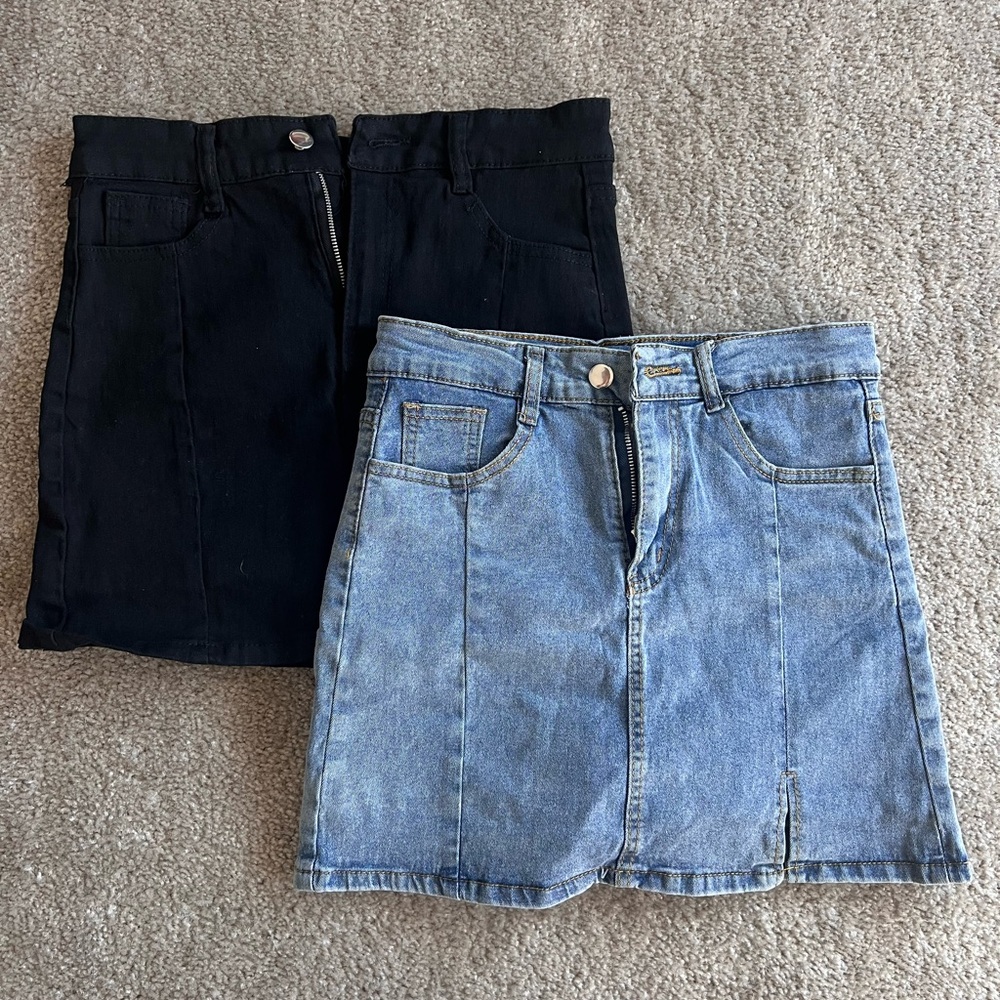 Denim Skorts